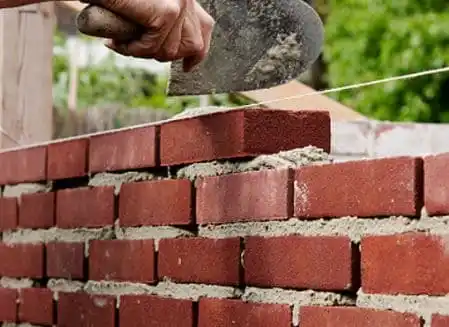 brick work with cement